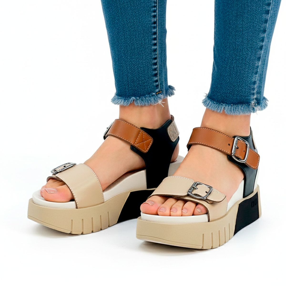 BASHIRA - Sandalias  para dama  BRUNELA BEIGE CARAMELO