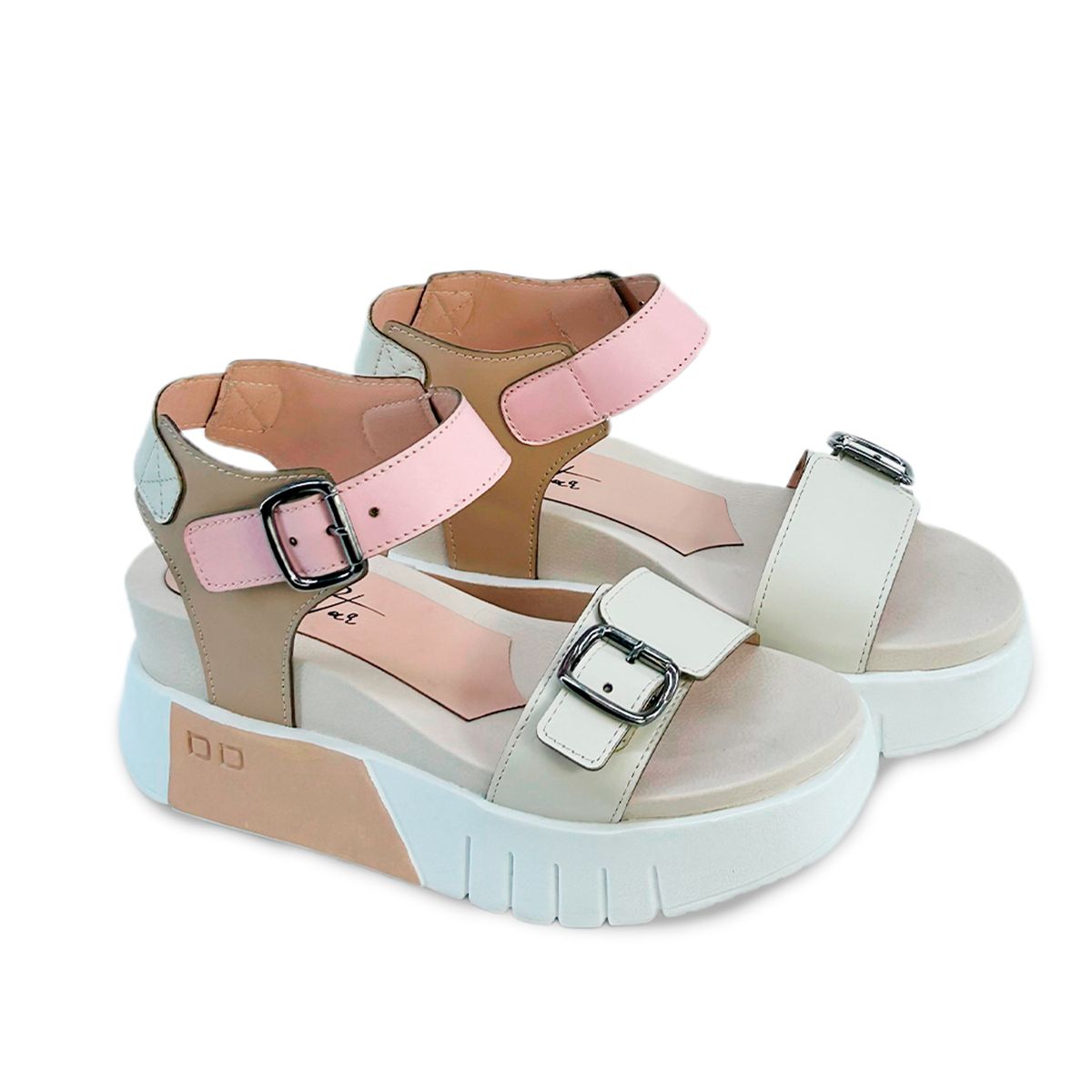 BASHIRA - Sandalias  para dama  BRUNELA HUESO NUDE