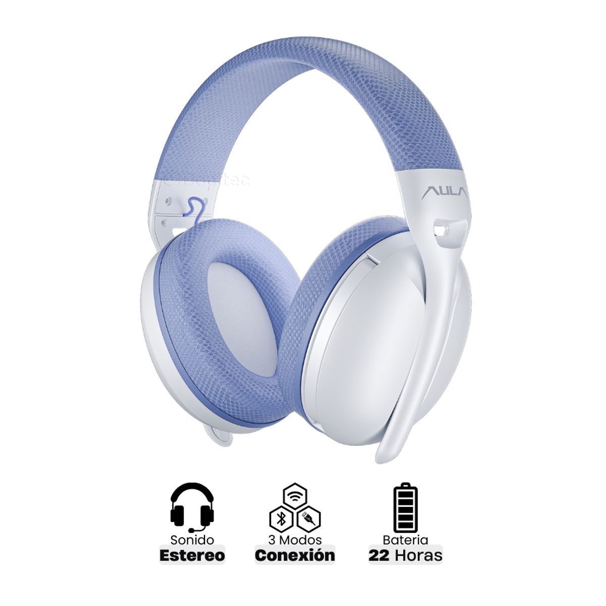 AULA - Audífono Bluetooth Receptor y Cableado Aula S6 Stereo Sound On Ear