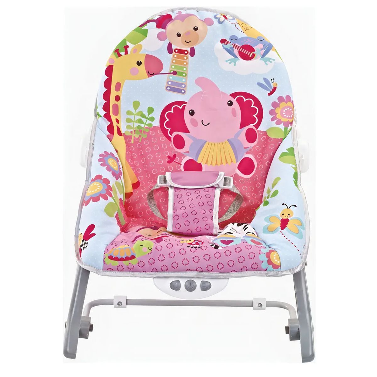 CAM - Silla Mecedora Musical Vibradora 20kg Rosa