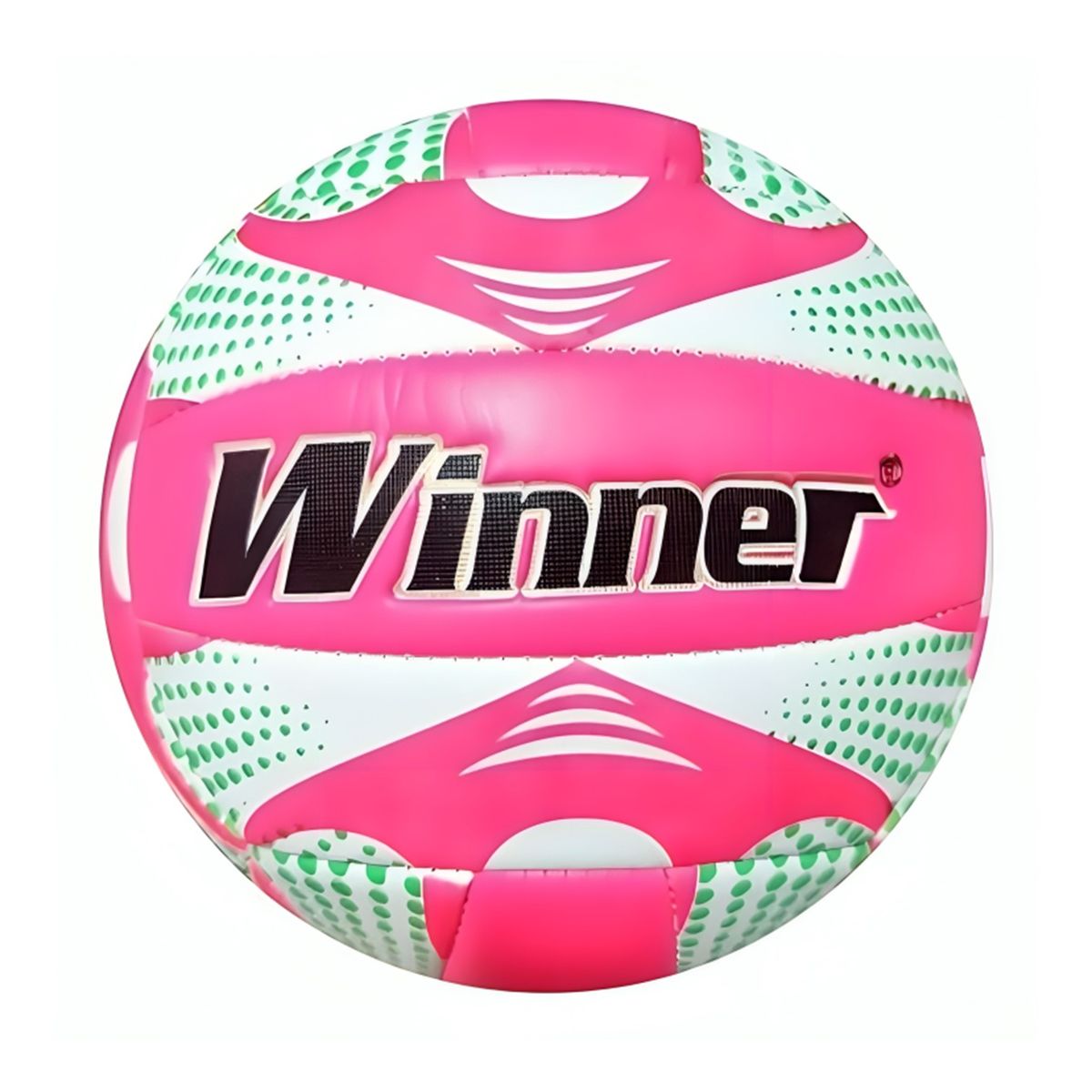 WINNER - PELOTA PARA VÓLEY TALLA 5  ACOLCHADA COSIDO WINNER FUCSIA VERDE