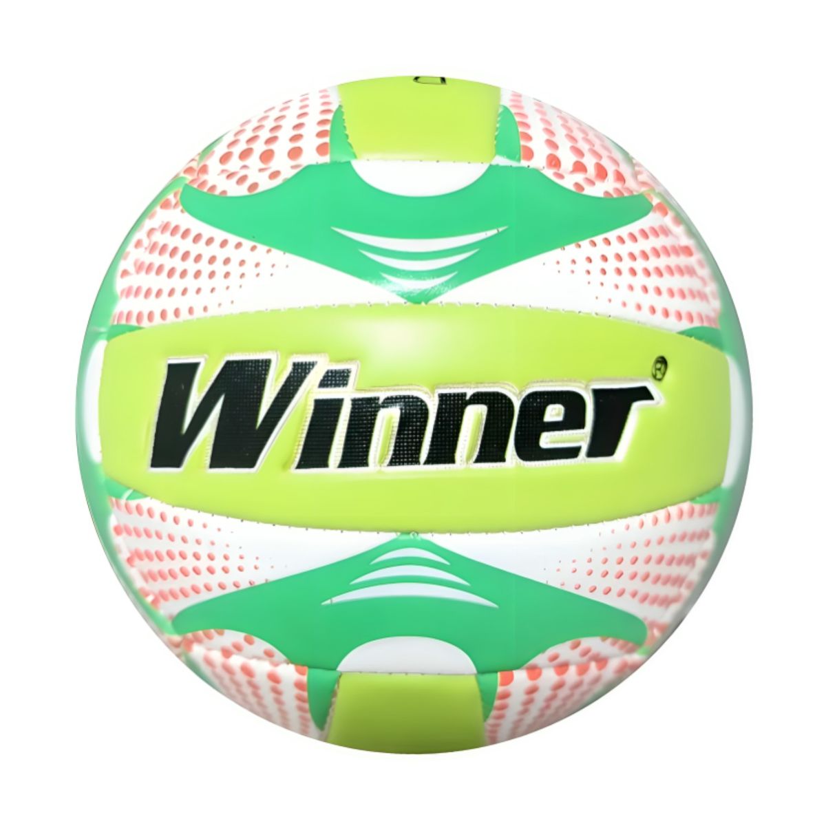 WINNER - PELOTA PARA VÓLEY TALLA 5  ACOLCHADA COSIDO WINNER VERDE NARANJA