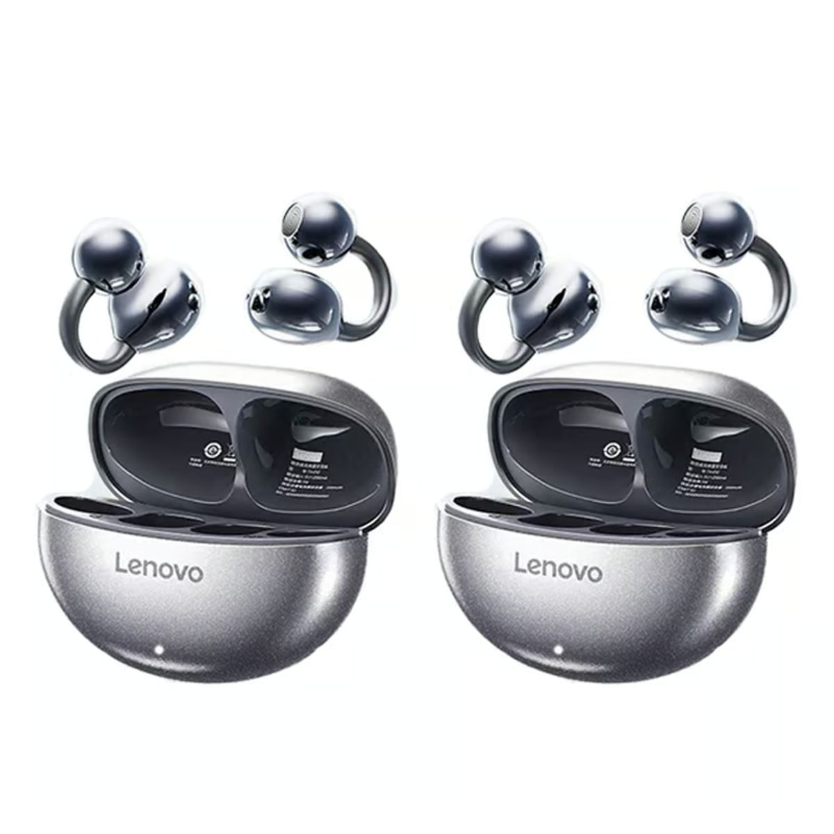 LENOVO - Set 2 De Audífonos Lenovo TA140 Tws Auriculares Bluetooth 54-Negro