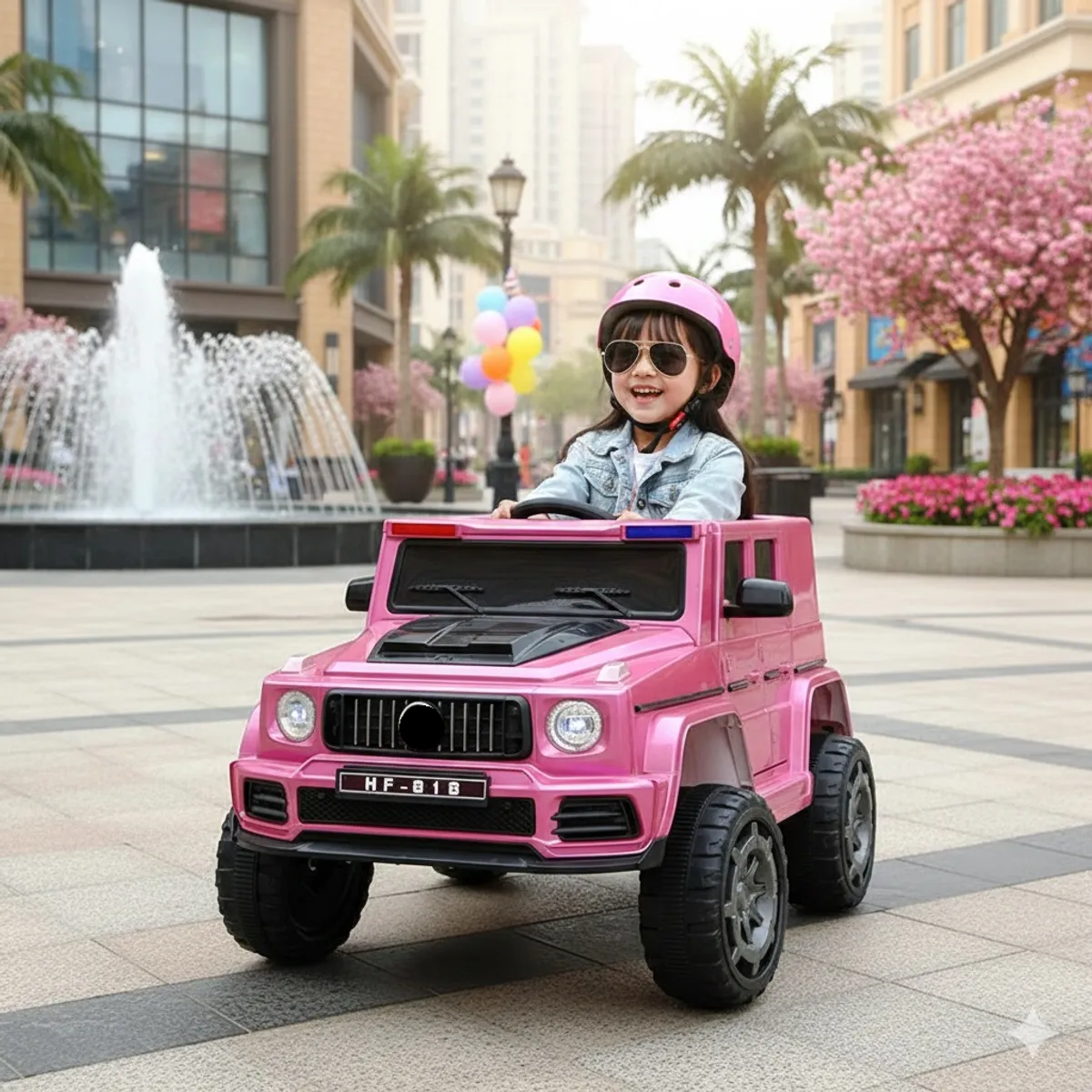 GENERICO - Carro a Batería Camioneta Modelo Mercedes para Niños con Control Bluetooth Rosado