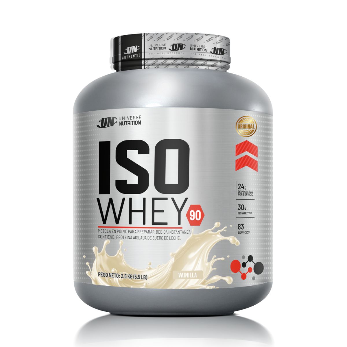 UNIVERSE NUTRITION - Iso Whey 90 2.5 kg Proteina Isolatada - Vainilla