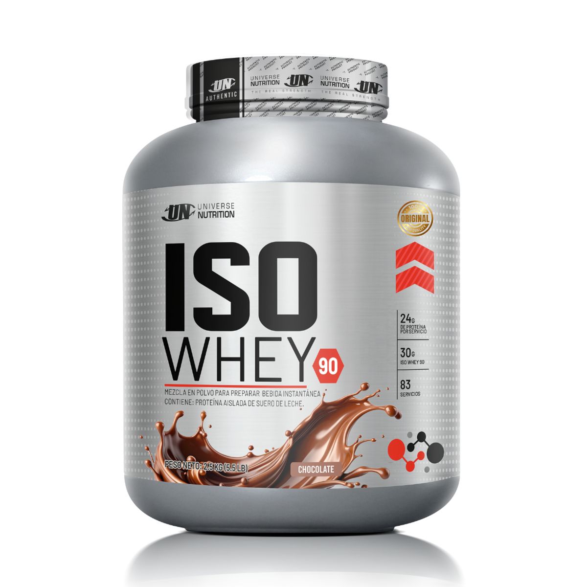 UNIVERSE NUTRITION - Iso Whey 90 2.5 kg Proteina Isolatada - Chocolate