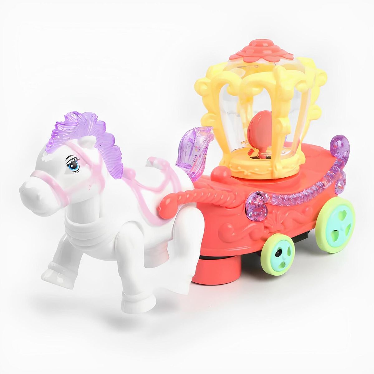 GENERICO - Pony Juguete con Luces Sonido y Movimiento