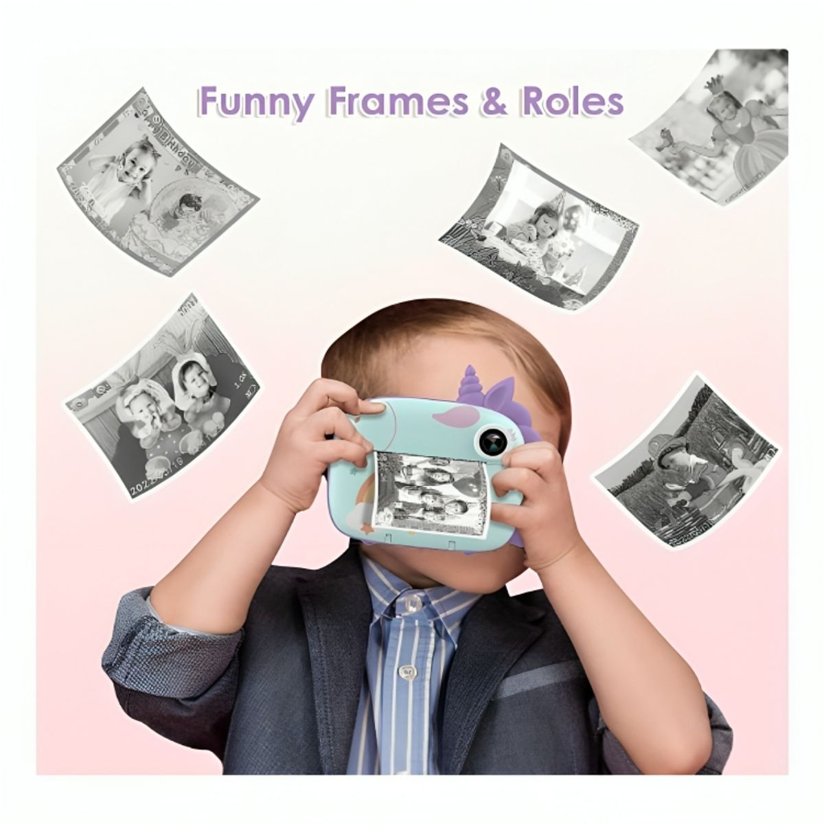 GENERICO - Cámara de Impresión Instantánea Digital Premium para Niños