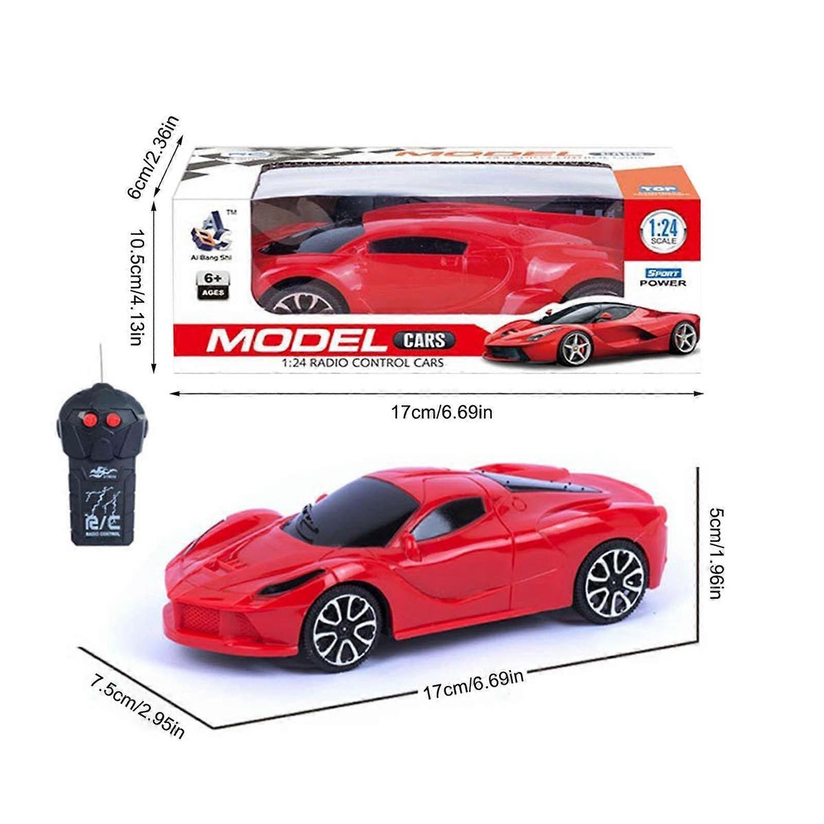 GENERICO - Carro a control remoto Deportivo Rojo