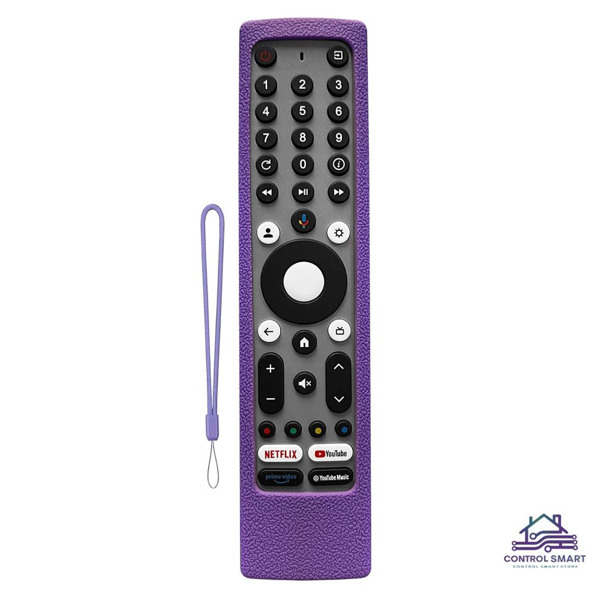 GENERICO - Control Remoto Compatible C3295 sin Mando de Voz para TV JVC Smart con Funda Protectora Incluida