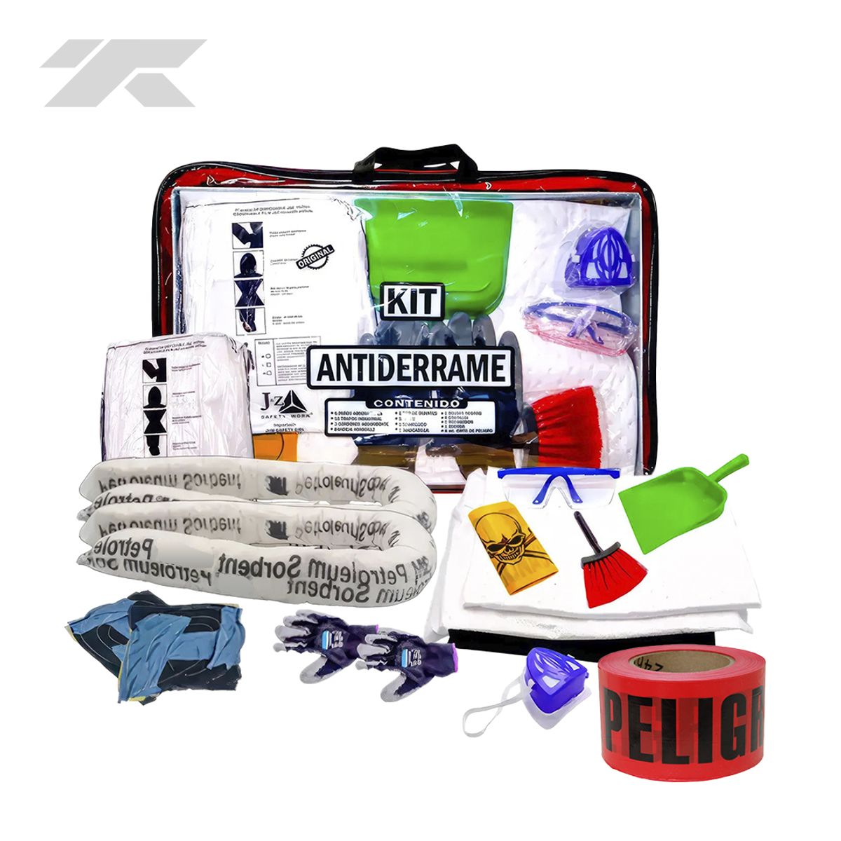 GENERICO - Kit Antiderrame Hidrocarburos 60x40cm Premium Grande