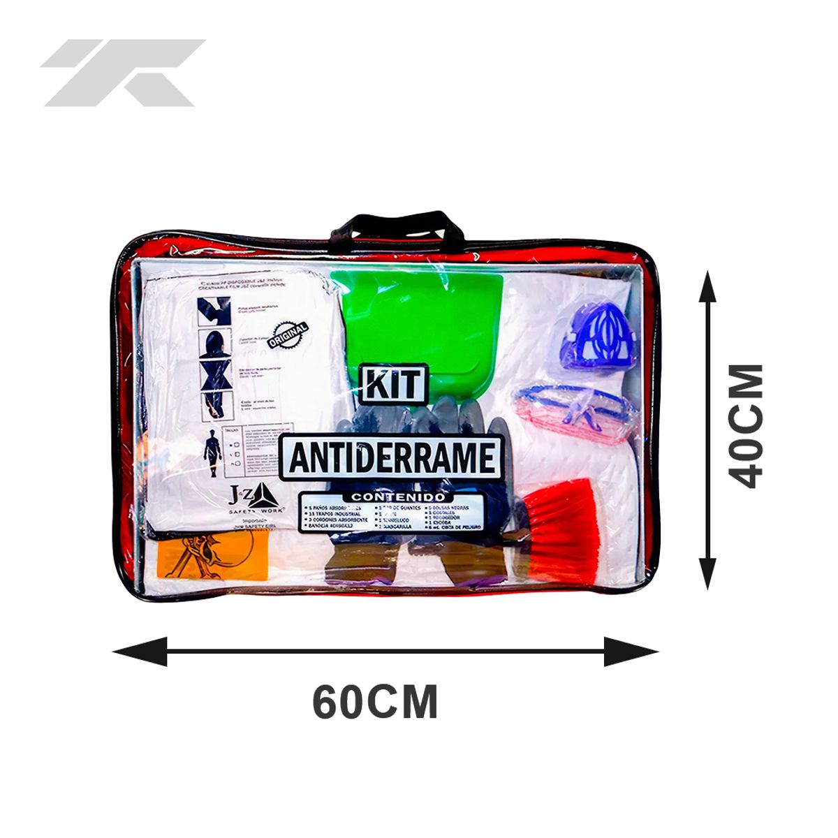 GENERICO - Kit Antiderrame Hidrocarburos 60x40cm Premium Grande