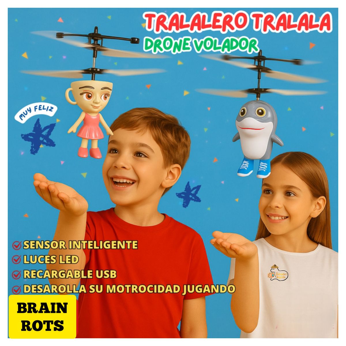 OEM - DRONE VOLADOR BOMBARDIRO CROCODILO BRAINROT CON SENSOR