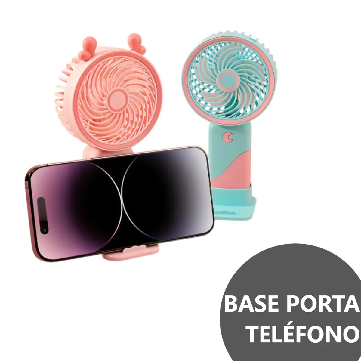 GENERICO - Potente Ventilador portátil 3 velocidades mini - Morado