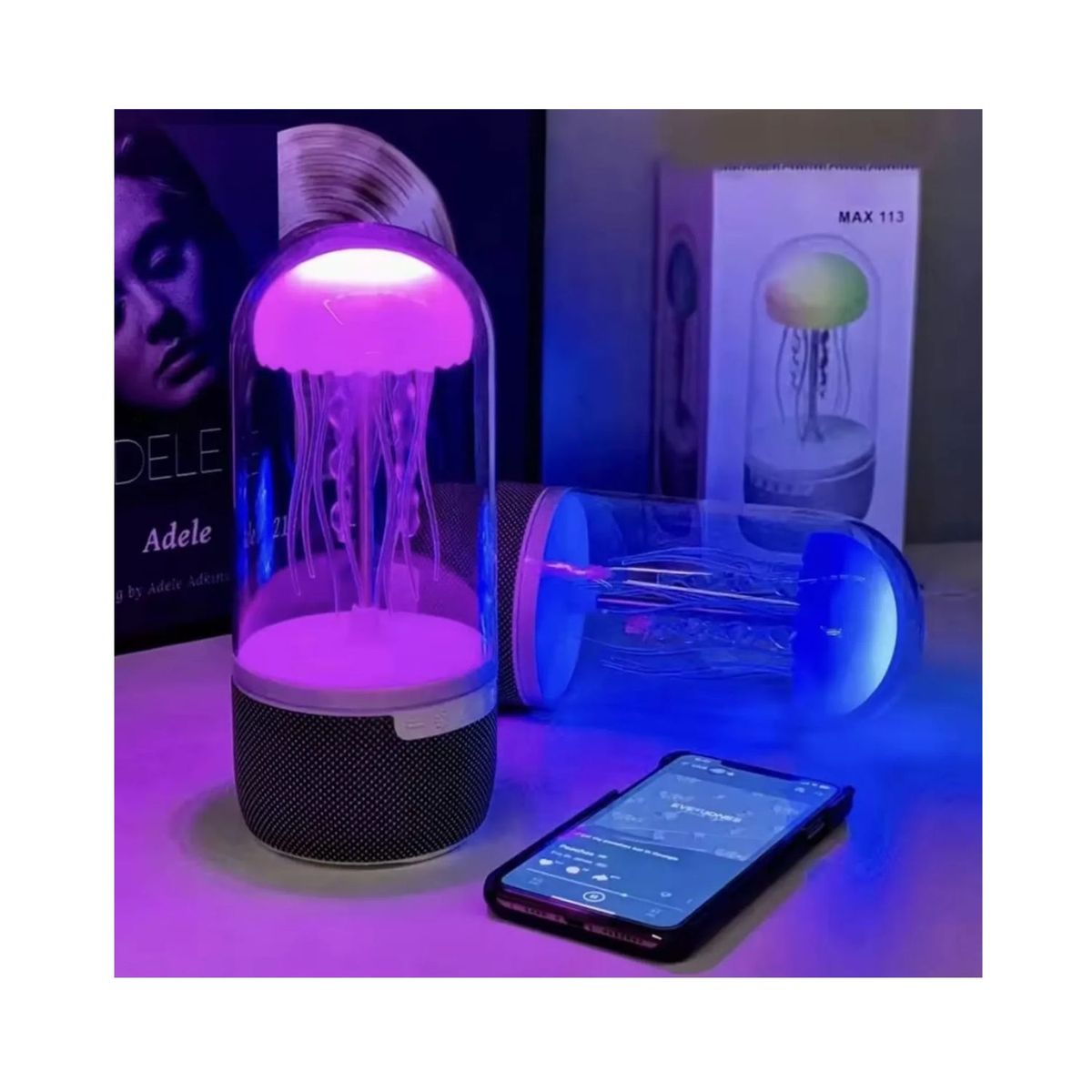 OEM - PARLANTE DE MEDUSA CON LUCES ALTAVOZ BLUETOOTH