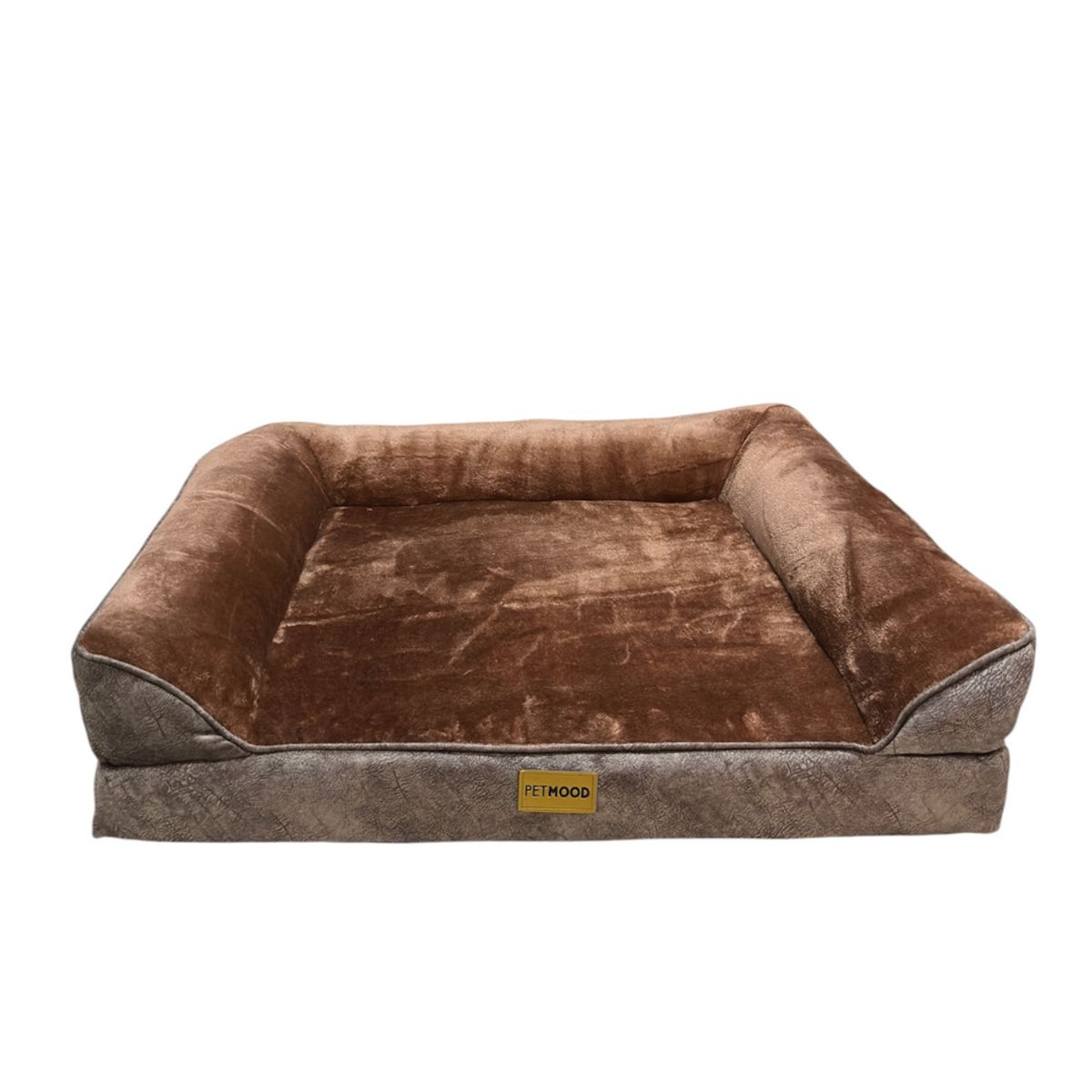 PET MOOD - Cama Ortopédica Para Perros Con Funda Extraíble M Color Marrón