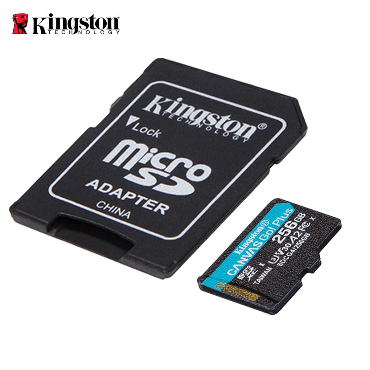 KINGSTON - Memoria Flash microSD Kingston Canvas Go Plus 256GB con adaptador SD