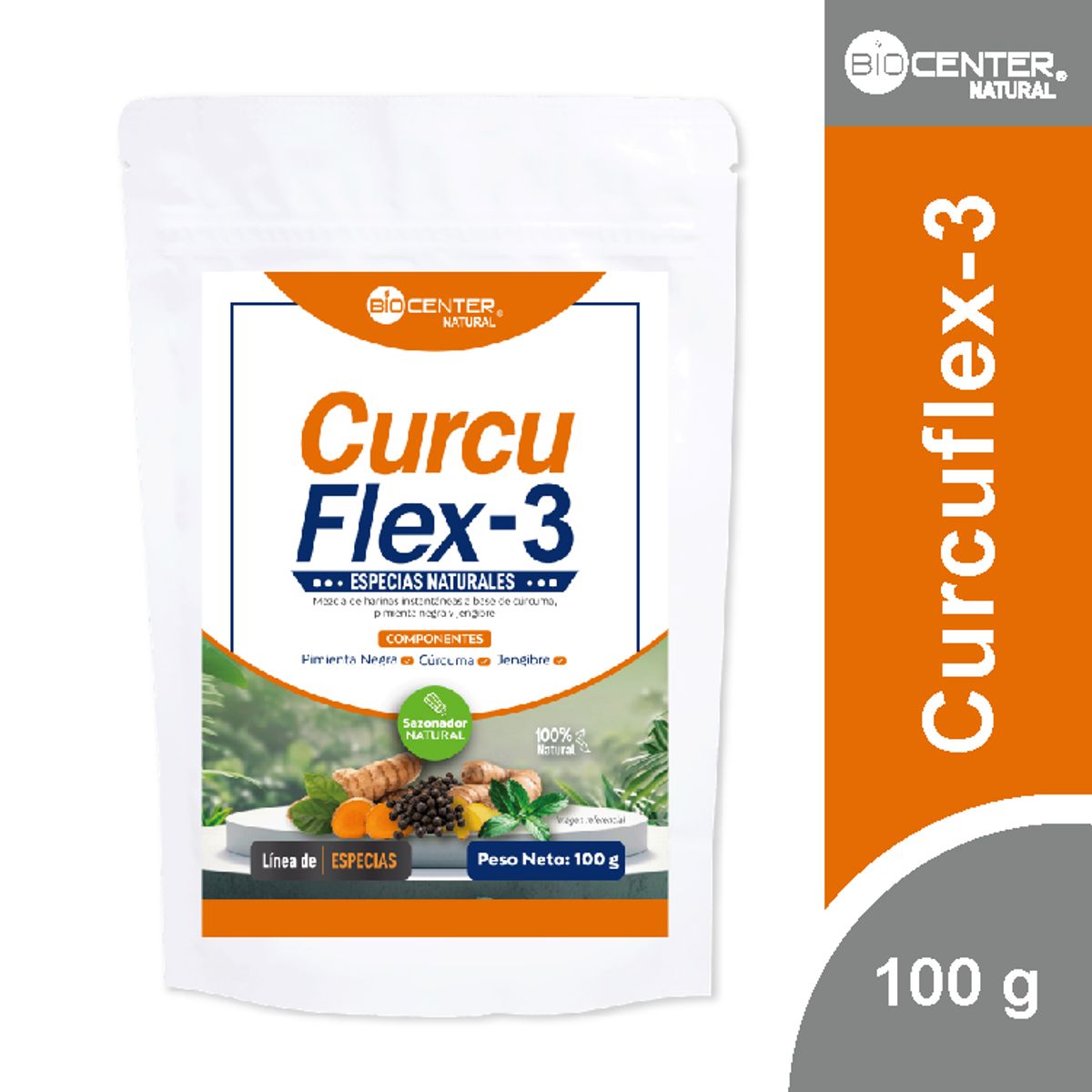 BIOCENTER NATURAL - Curcuflex - 3 x 100 g - Biocenter Natural