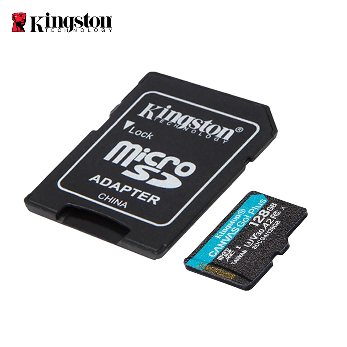KINGSTON - Tarjeta MicroSDXC Kingston Canvas Go Plus 128GB con adaptador SD