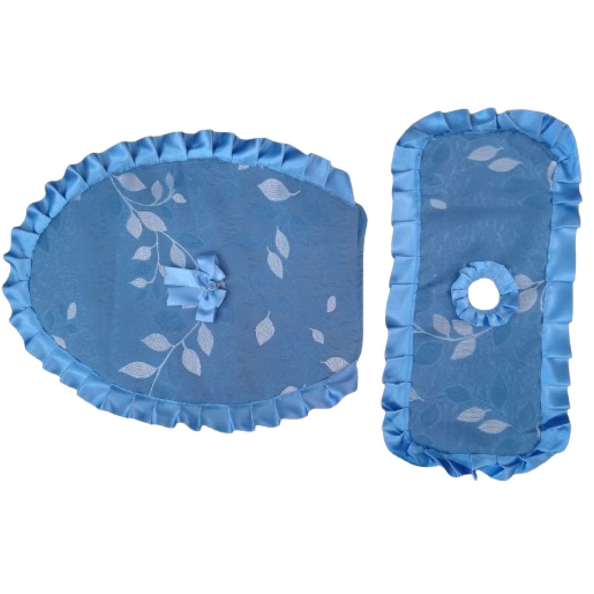 START FG - Set de baño funda de tapa en  Azul