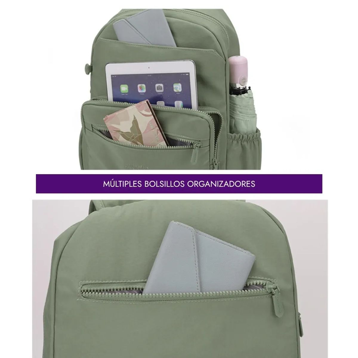 GENERICO - Mochila mediana colorful Ginny