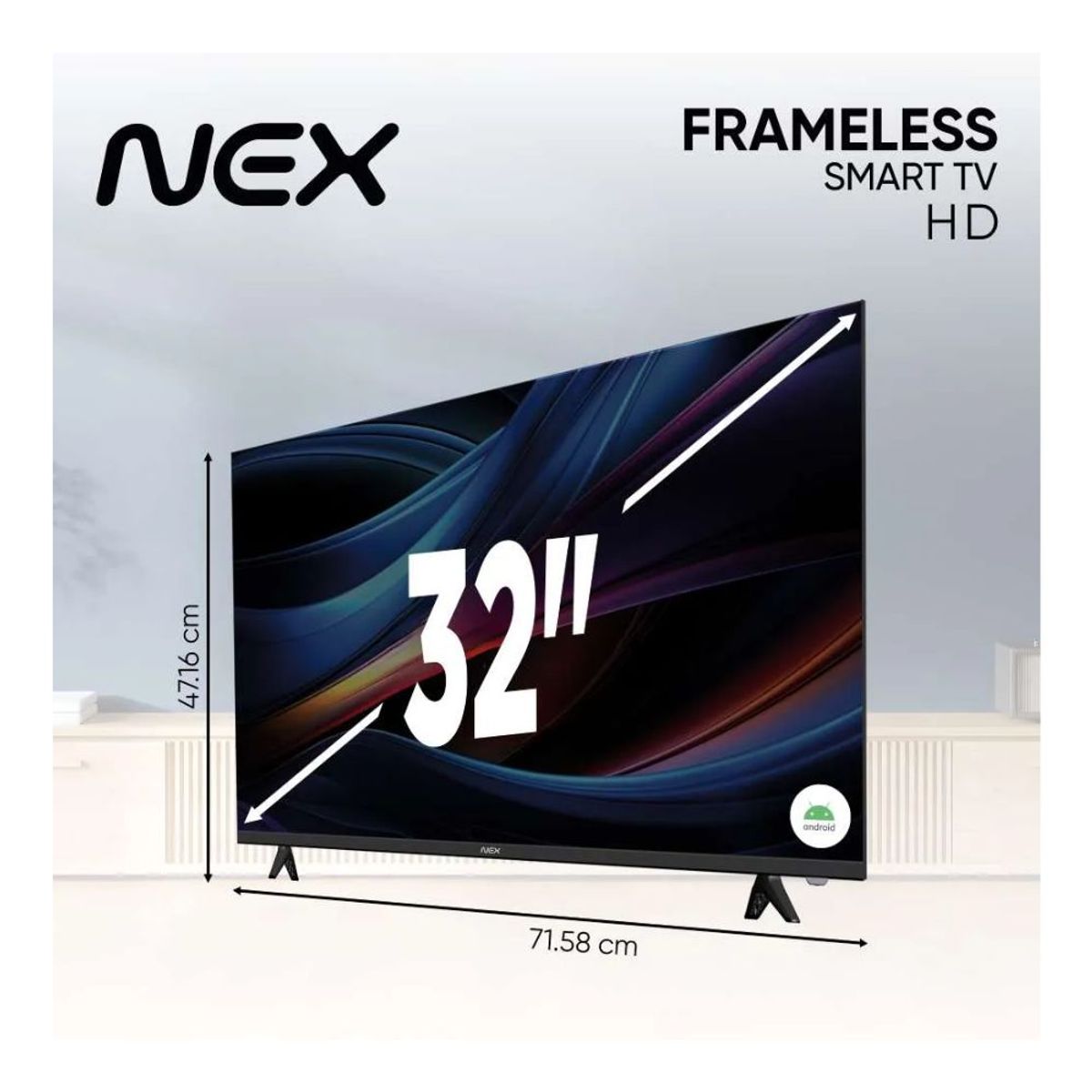 GENERICO - Televisor NEX 32 HD Smart TV TVLED32S