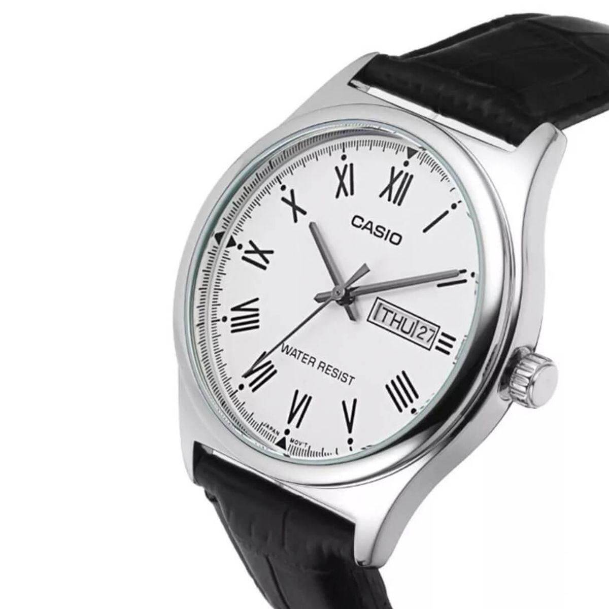 CASIO - Reloj Casio MTP-V006L-7BU Hombre Cuero Negro