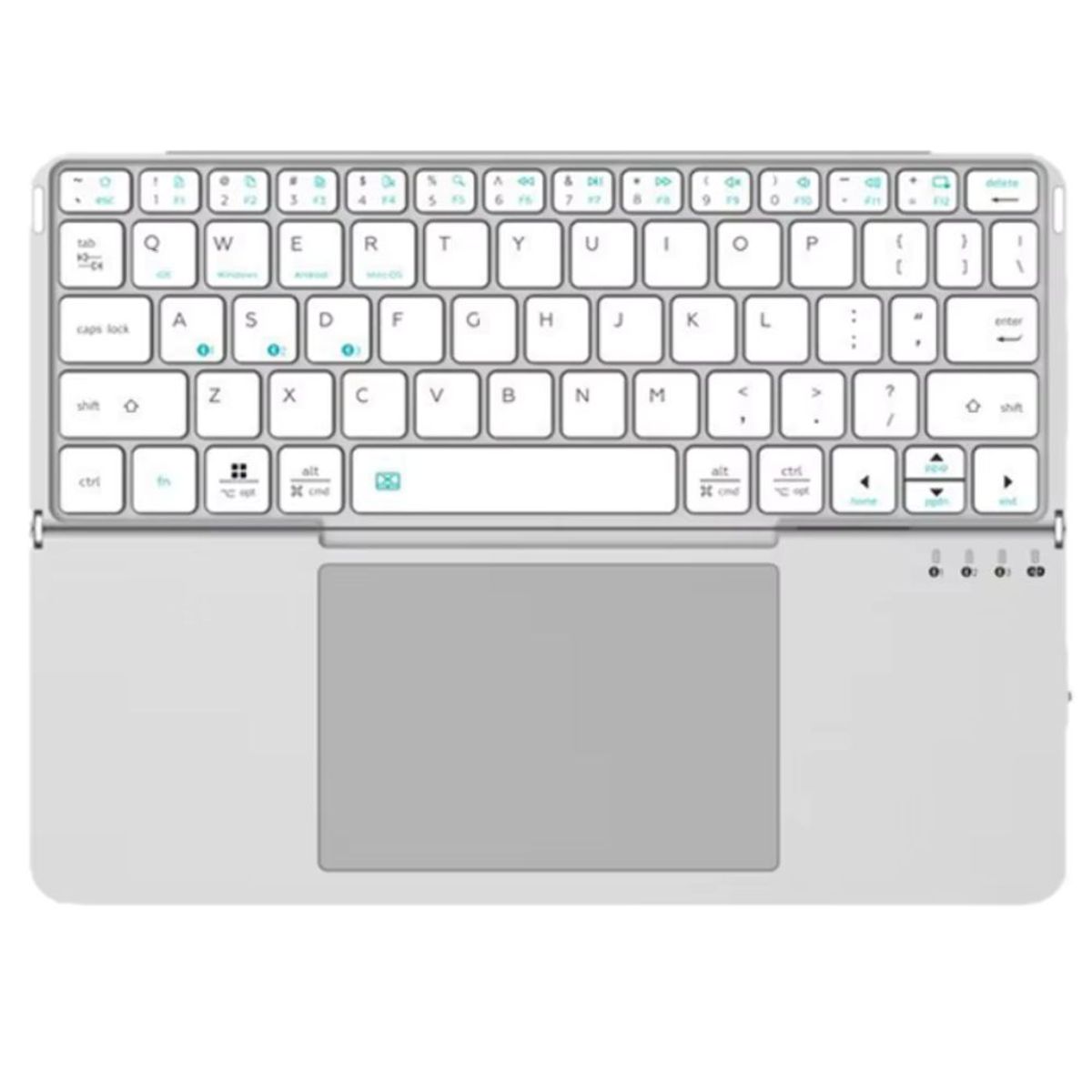 GENERICO - Teclado PLEGABLE BLUETOOTH con TOUCHPAD - SILVER