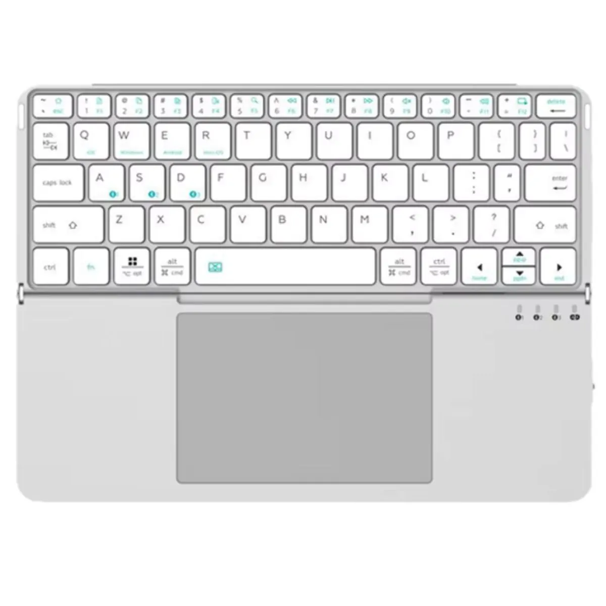 GENERICO - Teclado PLEGABLE BLUETOOTH con TOUCHPAD - SILVER