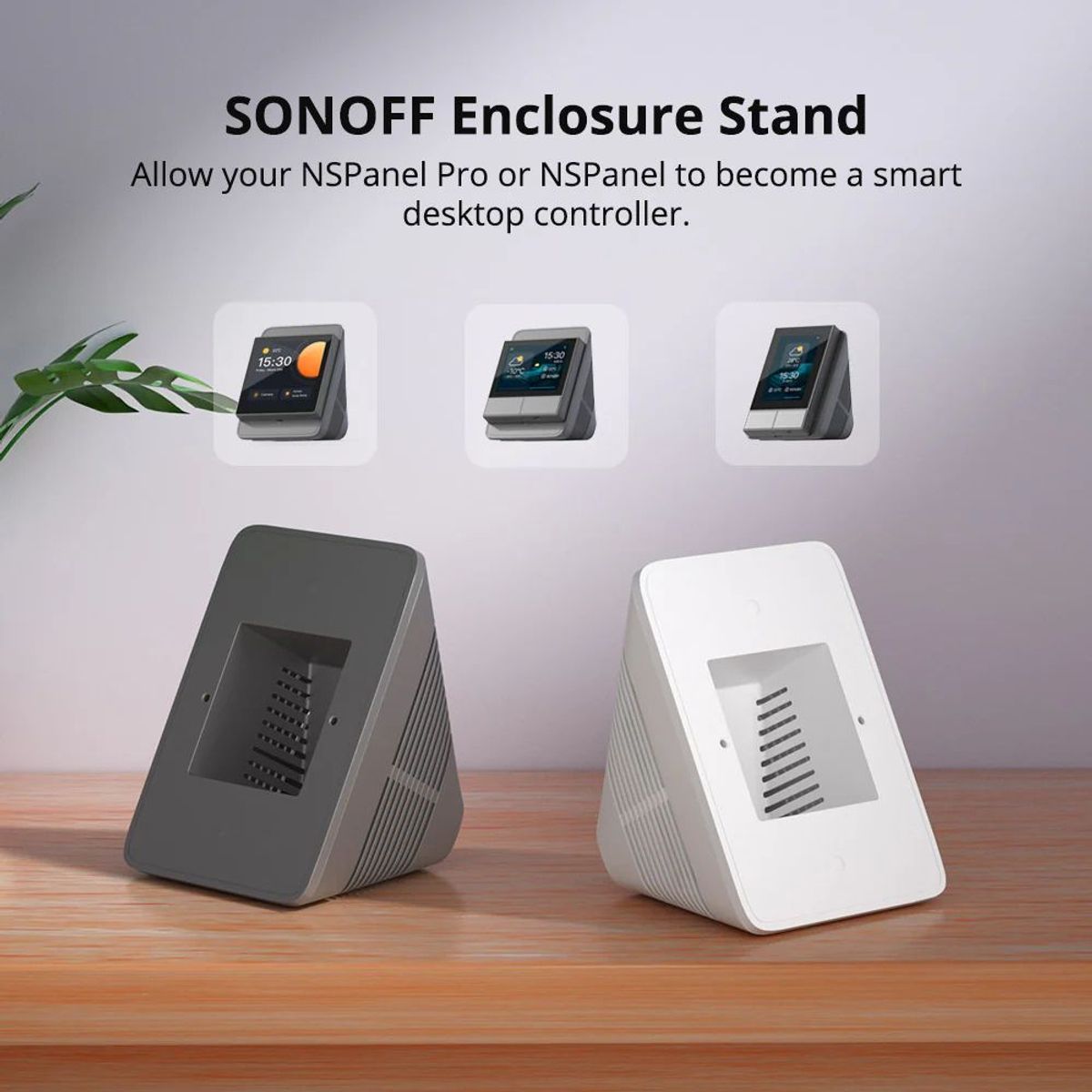 SONOFF - Soporte De Escritorio Para Nspanel & Nspanel Pro Color Negro