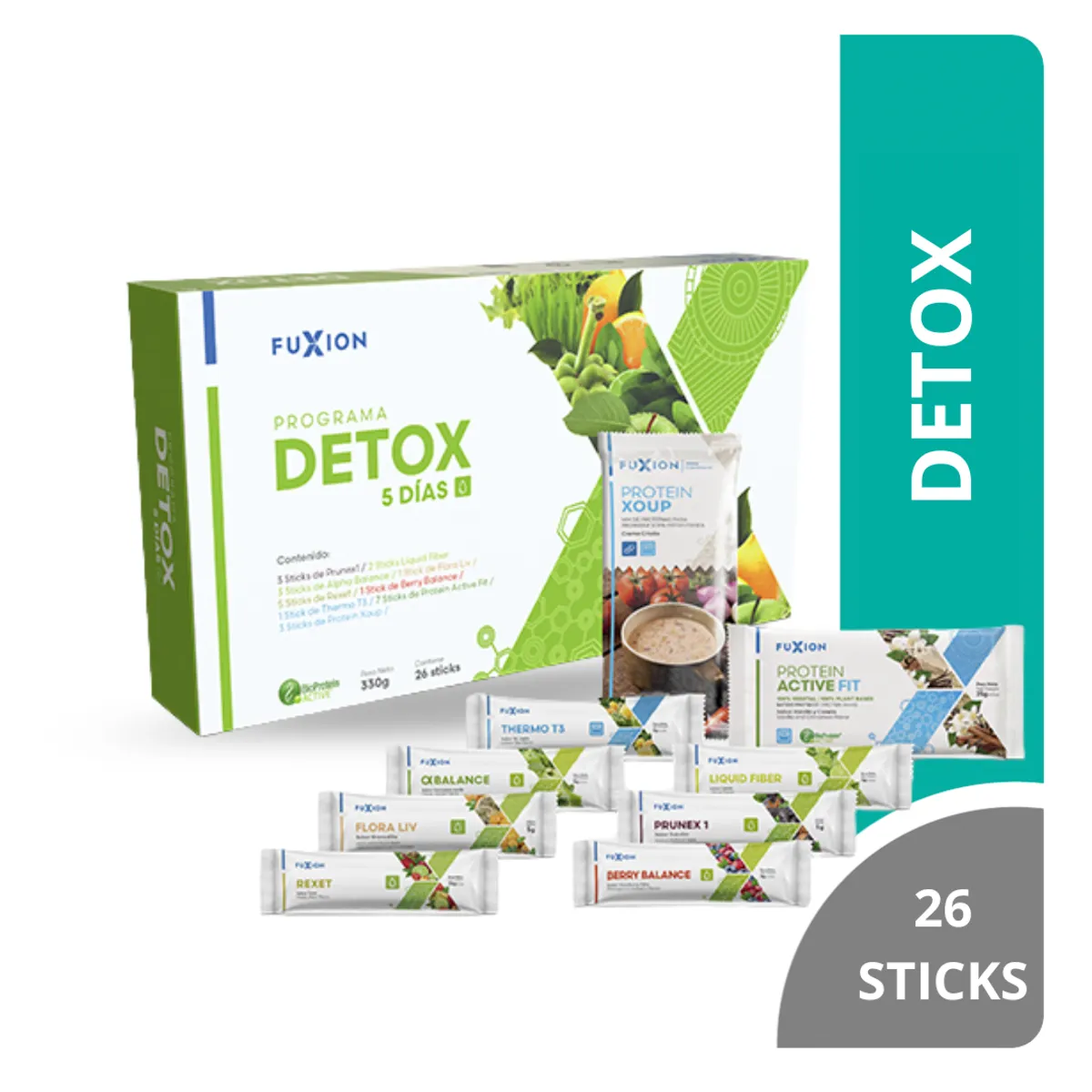 FUXION - DETOX 5 DIAS FUXION 26 STICKS