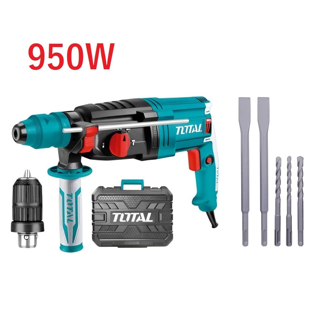 TOTAL TOOLS - Rotomartillo Sds Plus 950w Con Acople Total - TH309288-2