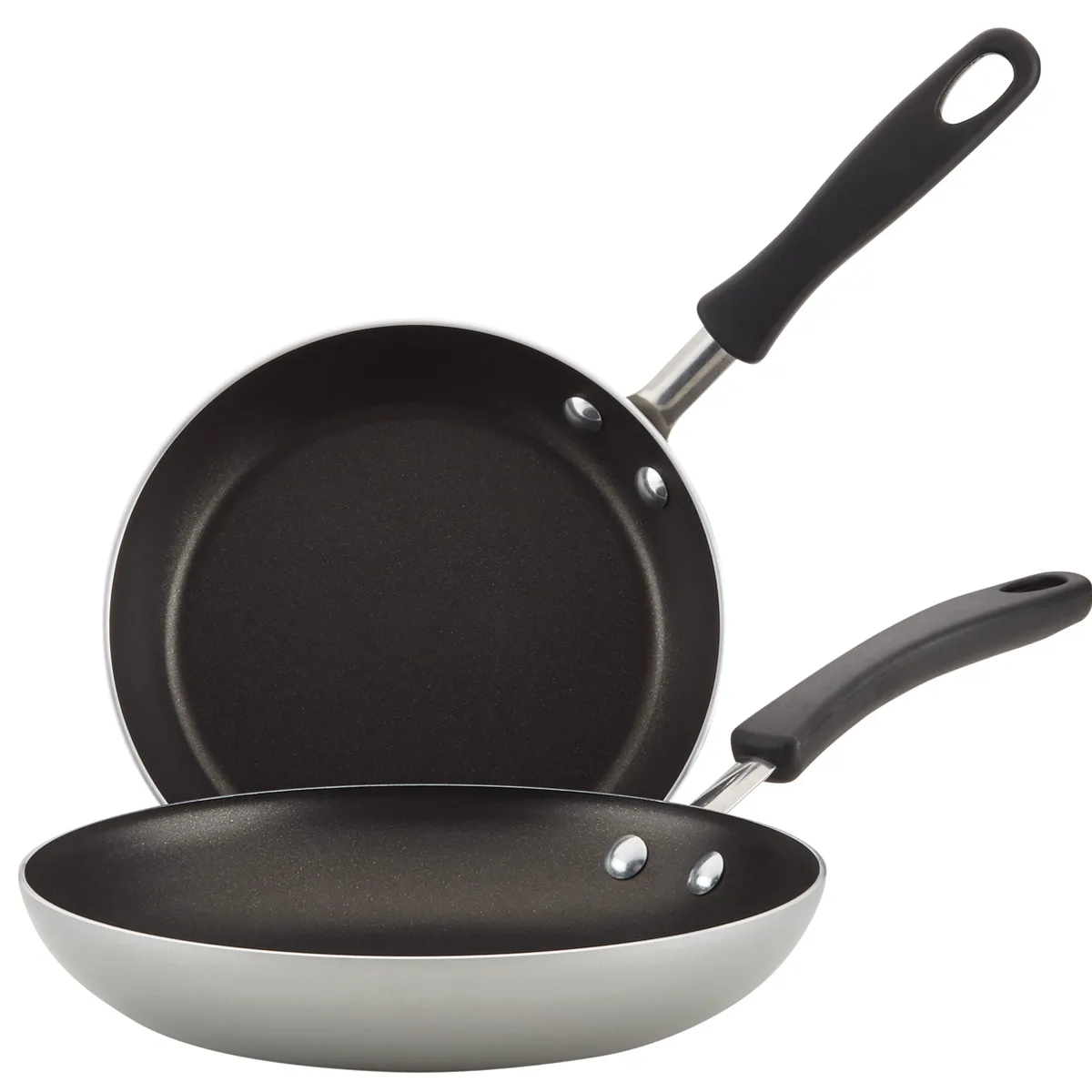 FARBERWARE - Set de sartenes 2 piezas 21 + 25cm Farberware DiamondMax® aluminio antiadherente gris