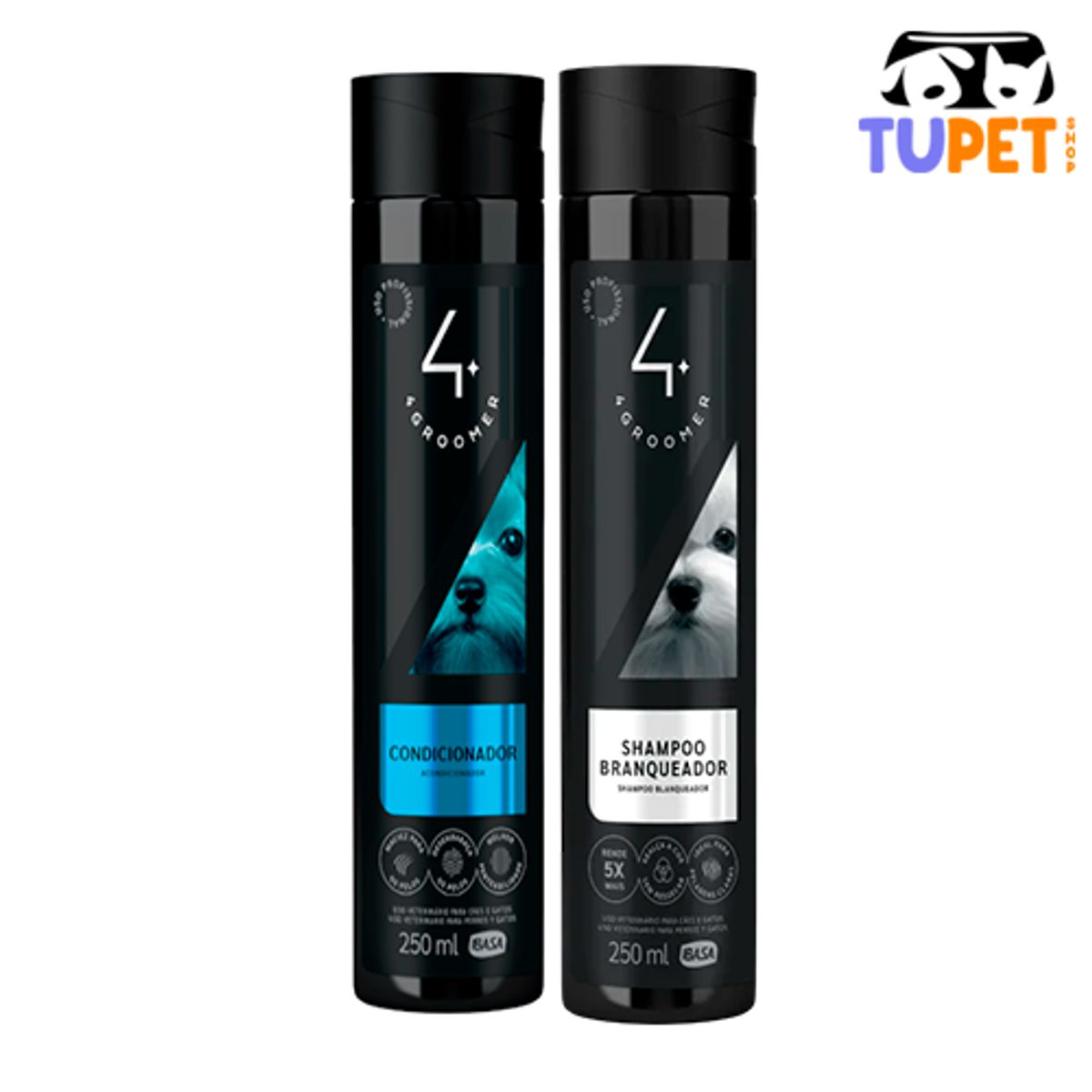 TUPET SHOP - Pack Pelaje Blanco Shampoo Blanqueador + Acondicionador Ibasa