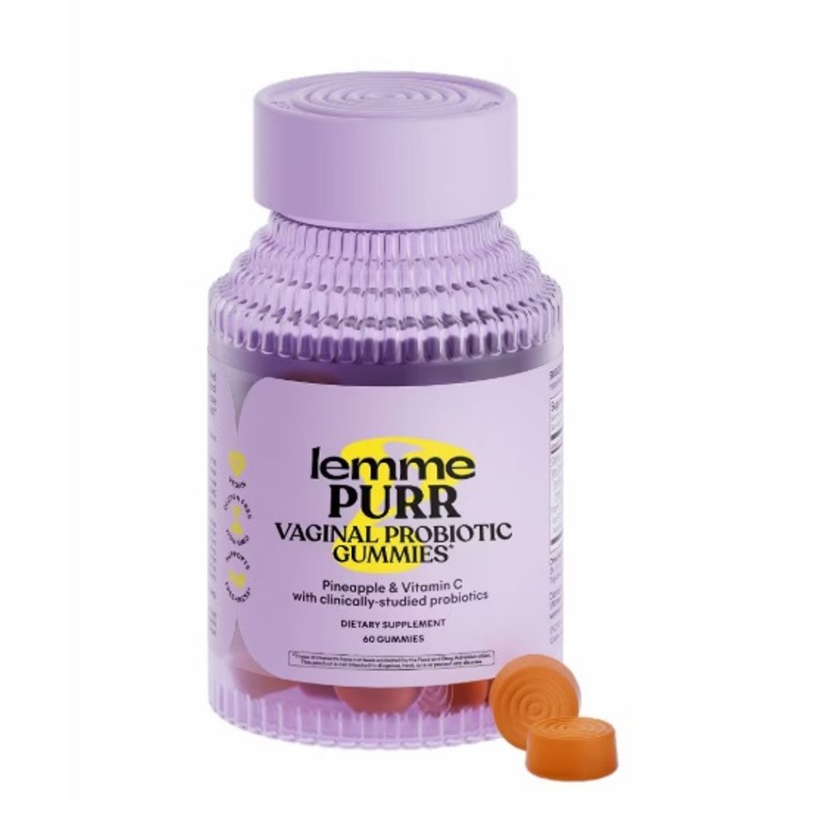 GENERICO - Lemme Purr Vaginal Probiotics Gomitas – 60 Gummies