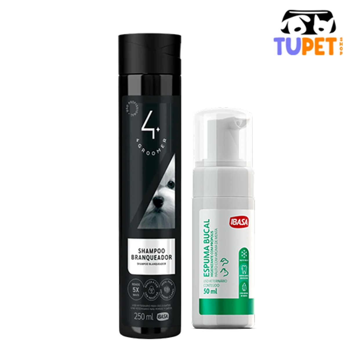 TUPET SHOP - Pack Limpieza Total Shampoo Blanqueador + Espuma Bucal Ibasa