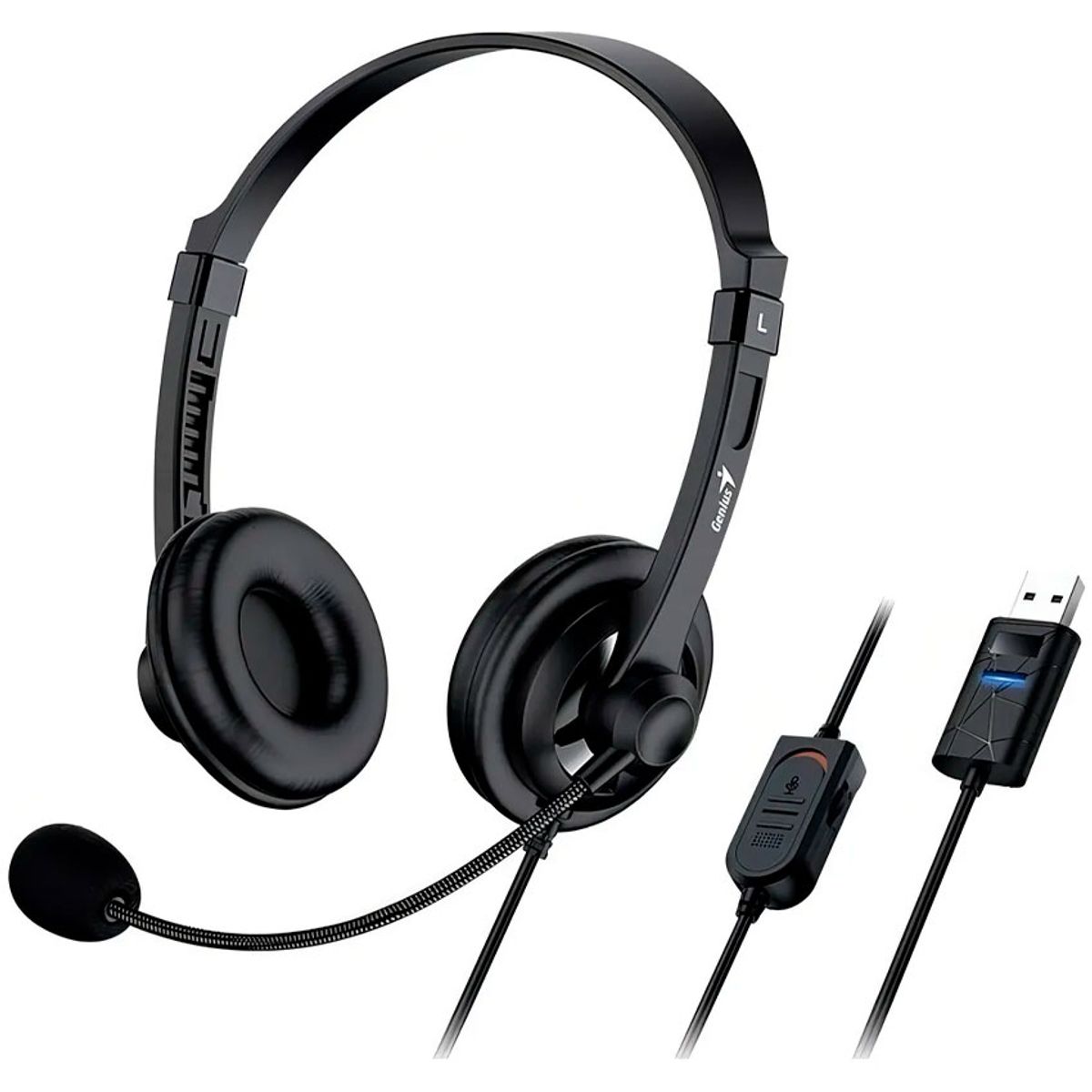 GENIUS - AUDIFONO CMICROF GENIUS HS-230U USB-A BLACK