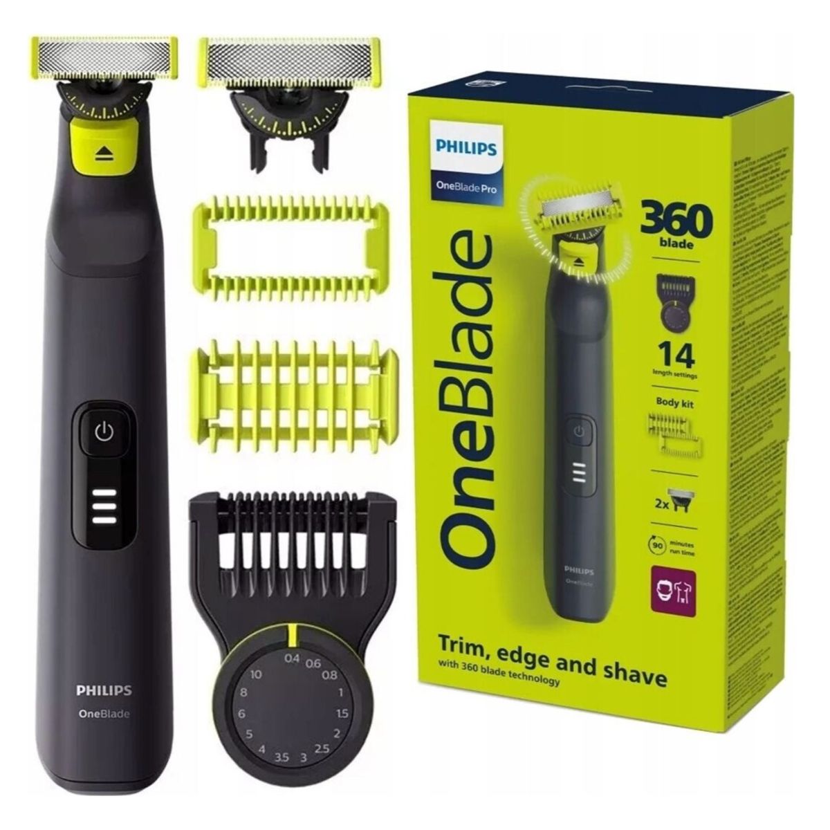 GENERICO - Afeitadora Oneblade 360 Pro Qp6542 14 Posiciones