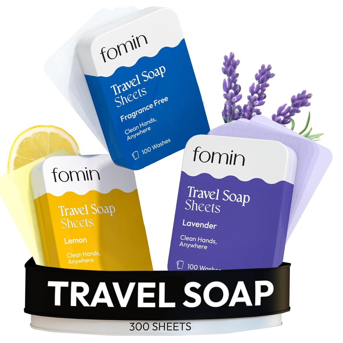 GENERICO - Hojas de jabón de papel antibacteriano 100 Unds