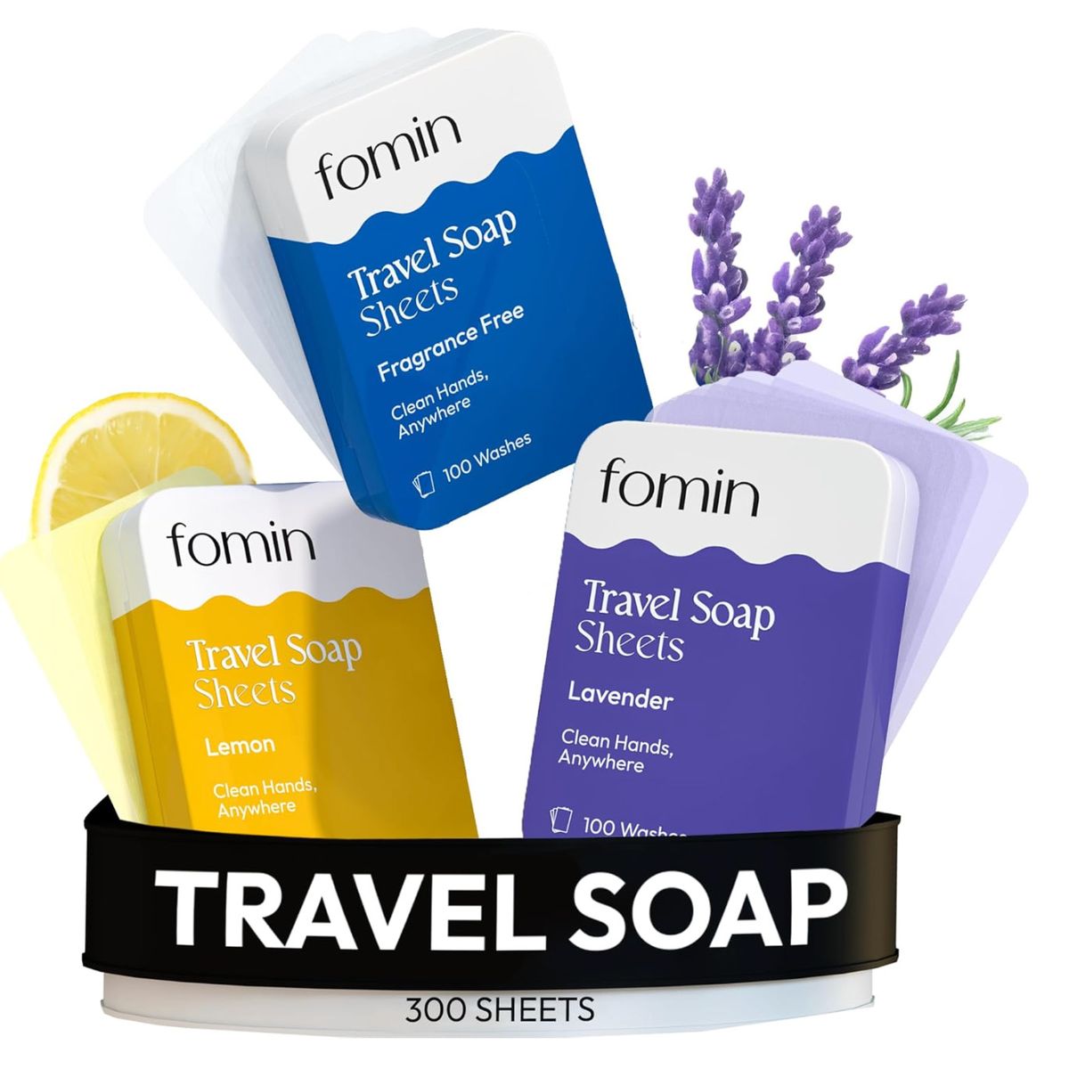 GENERICO - Hojas de jabón de papel antibacteriano 100 Unds