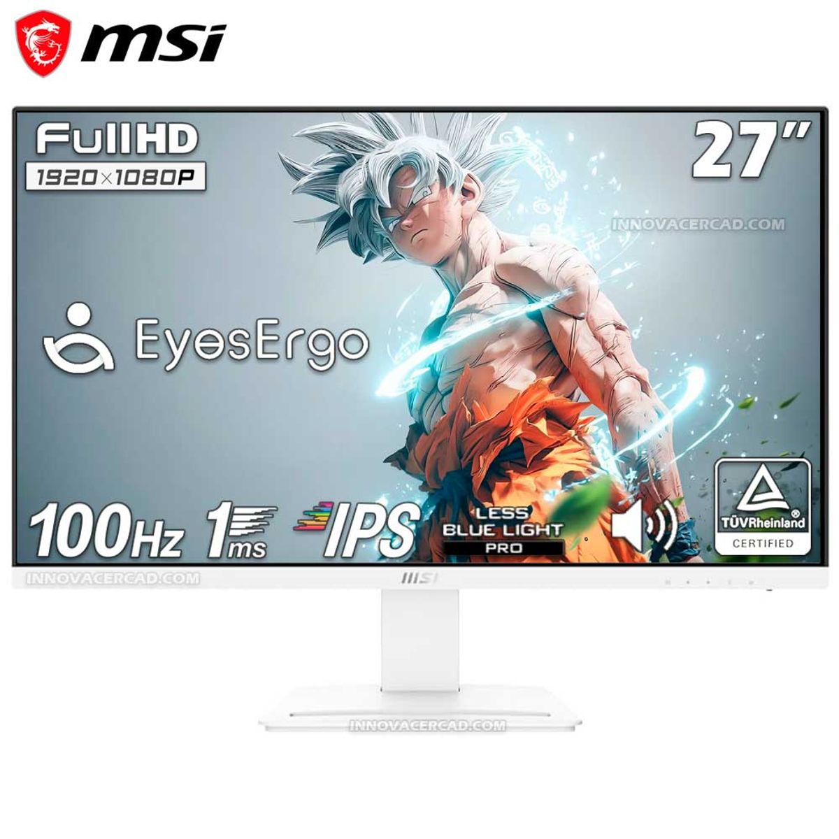 MSI - Monitor Plano MSI PRO MP273AW 27 FHD 1920 X 1080 IPS 100hz 1MS Altavoces Integrados
