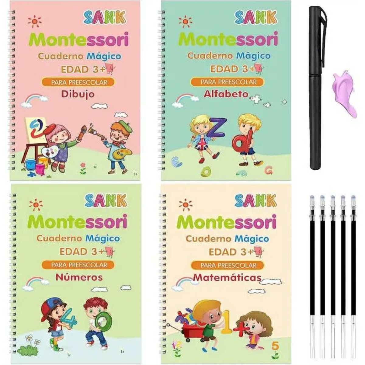 GENERICO - CUADERNO DE CALIGRAFÌA MONTESSORI REUTILIZABLEA