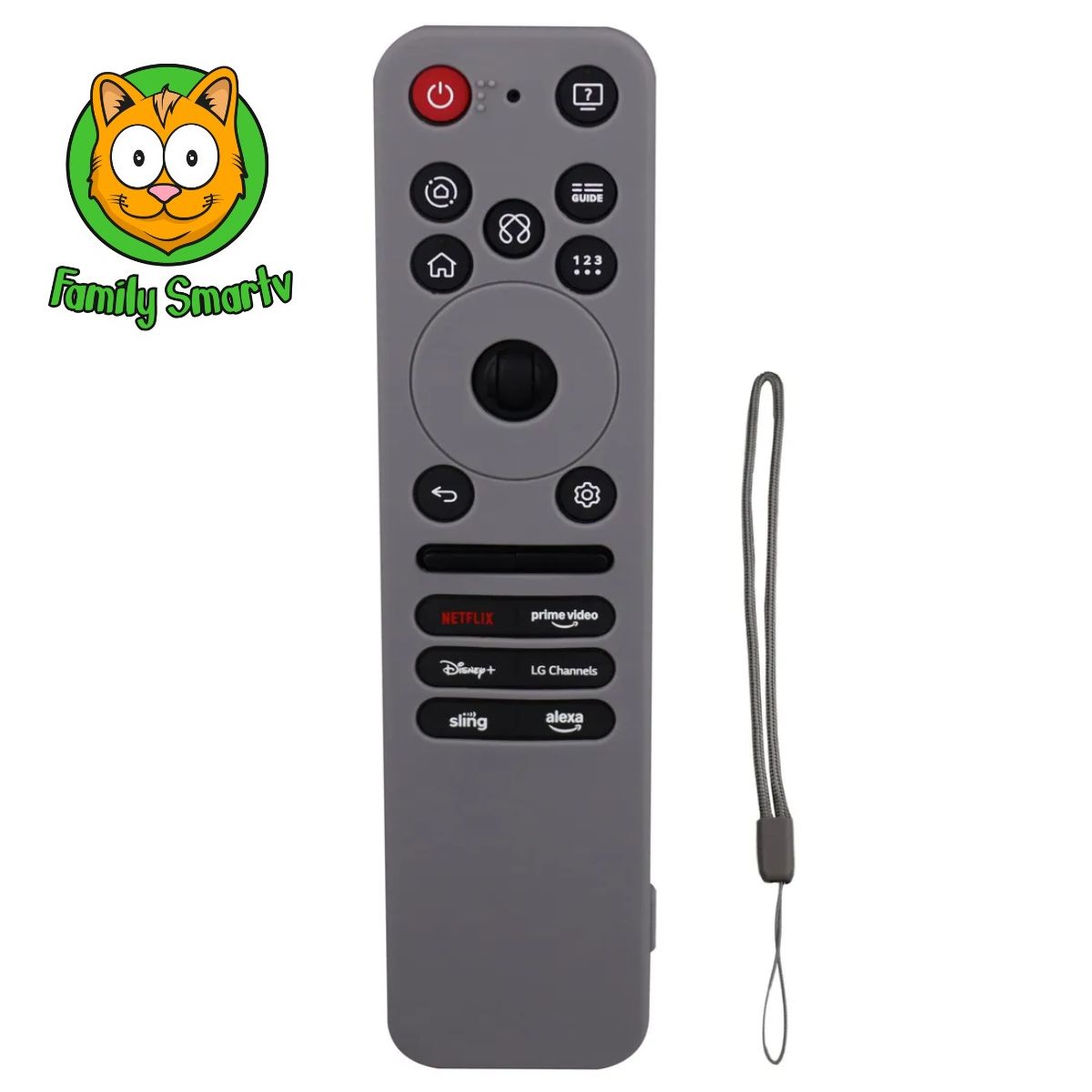 GENERICO - Funda para Control Remoto LG AI Magic Remote MR25GA  Plomo