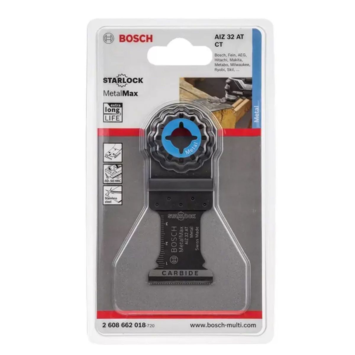 BOSCH - Sierra Metal Corte Máx Bosch AIZ 32 AT Materiales duros Limpia