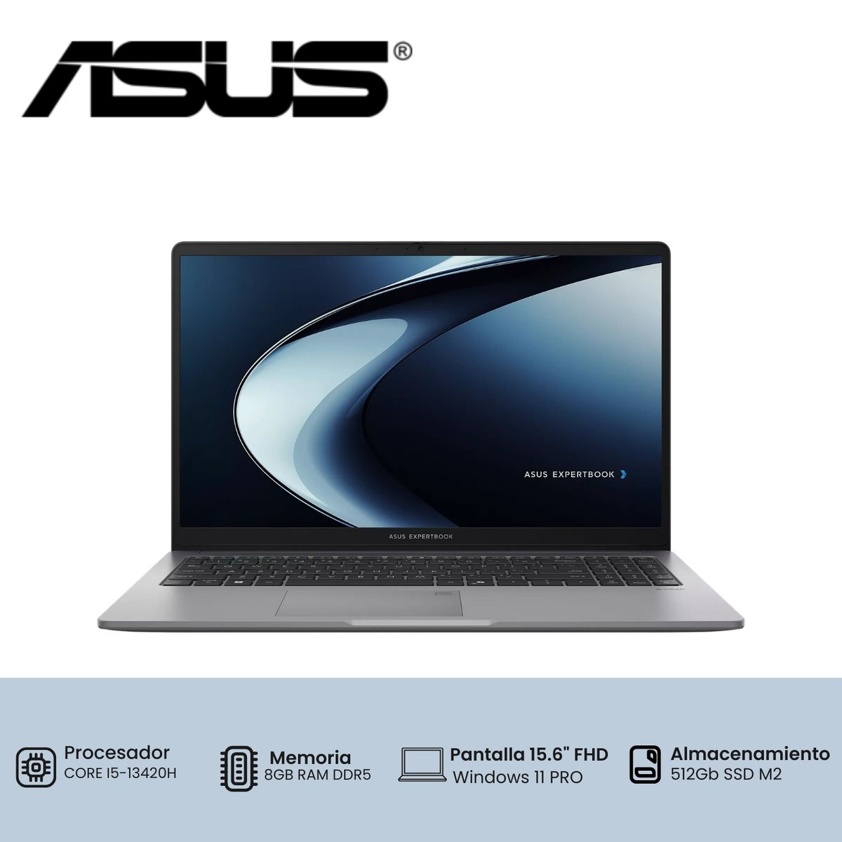 ASUS - Laptop ASUS ExpertBook P1503CVA Intel Corei5-13420H 8GB 512GB W11Pro