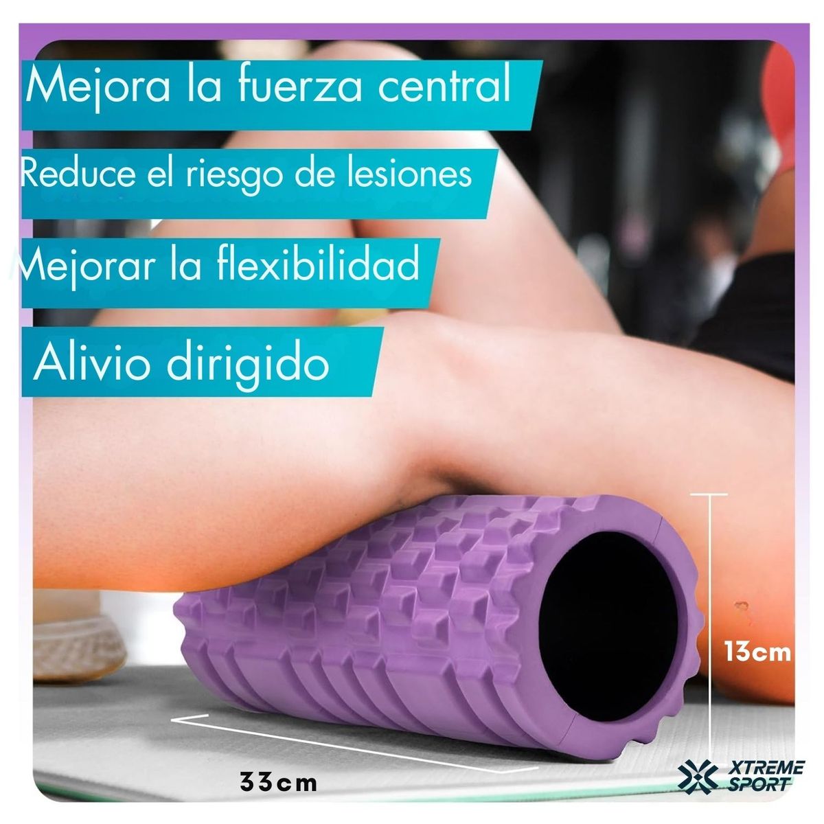 XTREME SPORT - Rodillo Roller de  Yoga 33cm XTREME SPORT