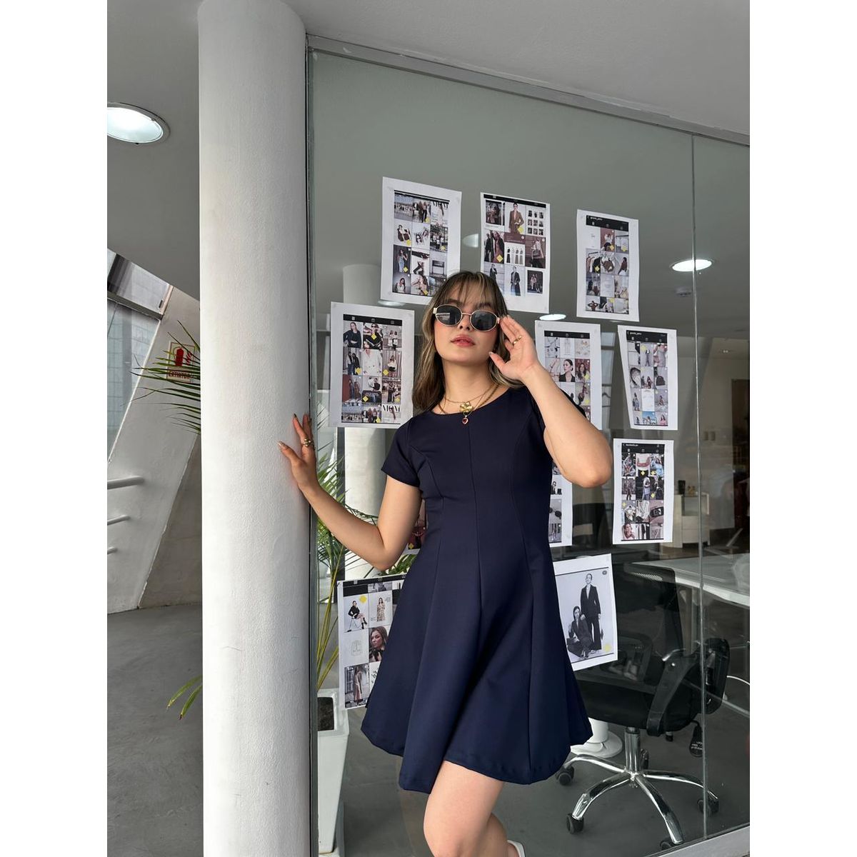 ALLEZ COLLECTION - Vestido Liliana con manga corto fresco elegante