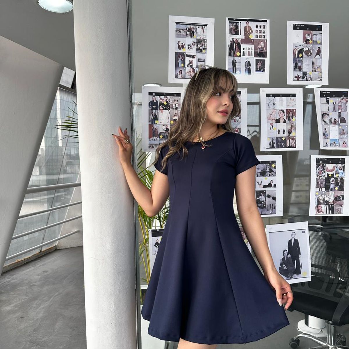 ALLEZ COLLECTION - Vestido Liliana con manga corto fresco elegante