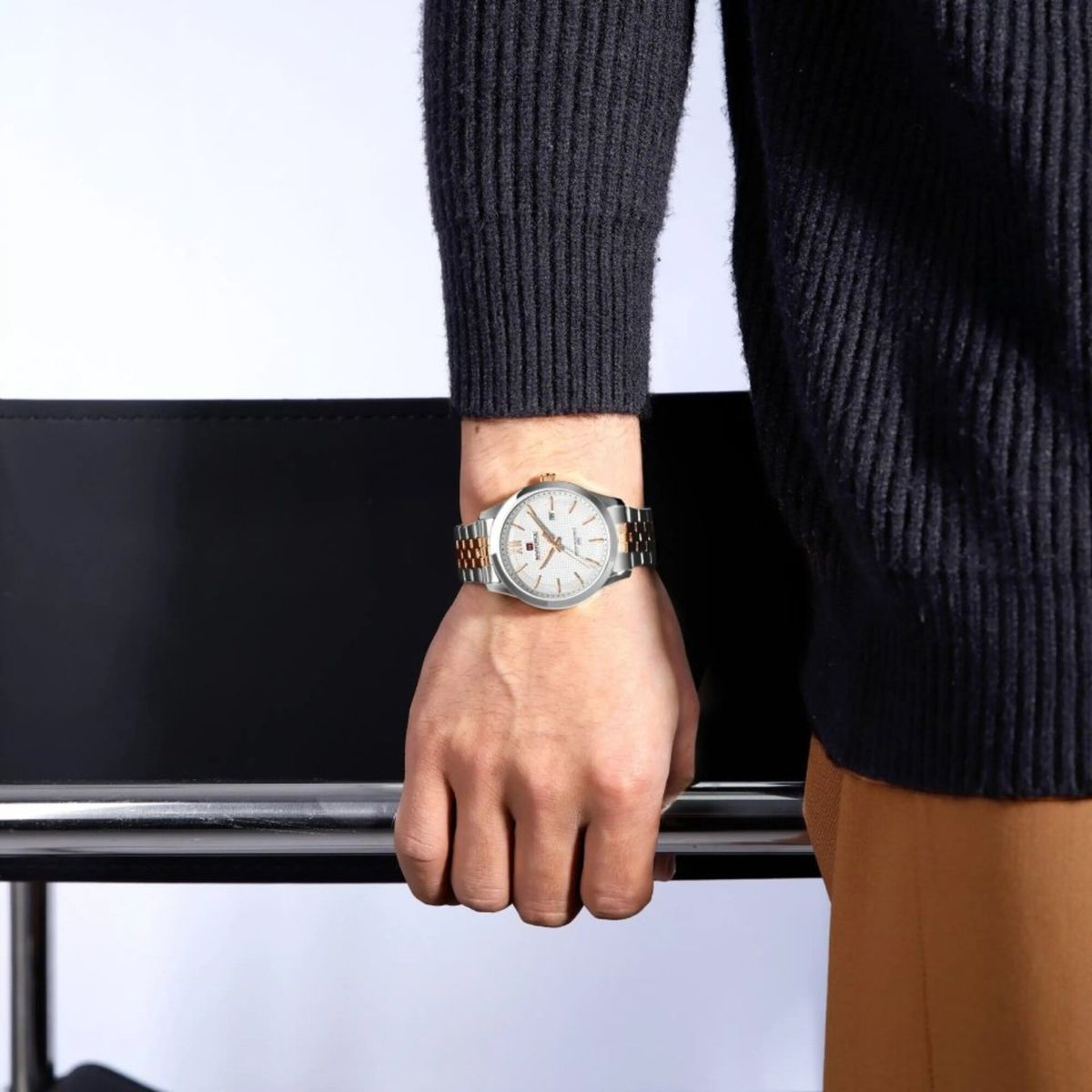NAVIFORCE - RELOJ NAVIFORCE ORIGINAL NF9255 ELEGANTE - PLATEADO  NAV-232