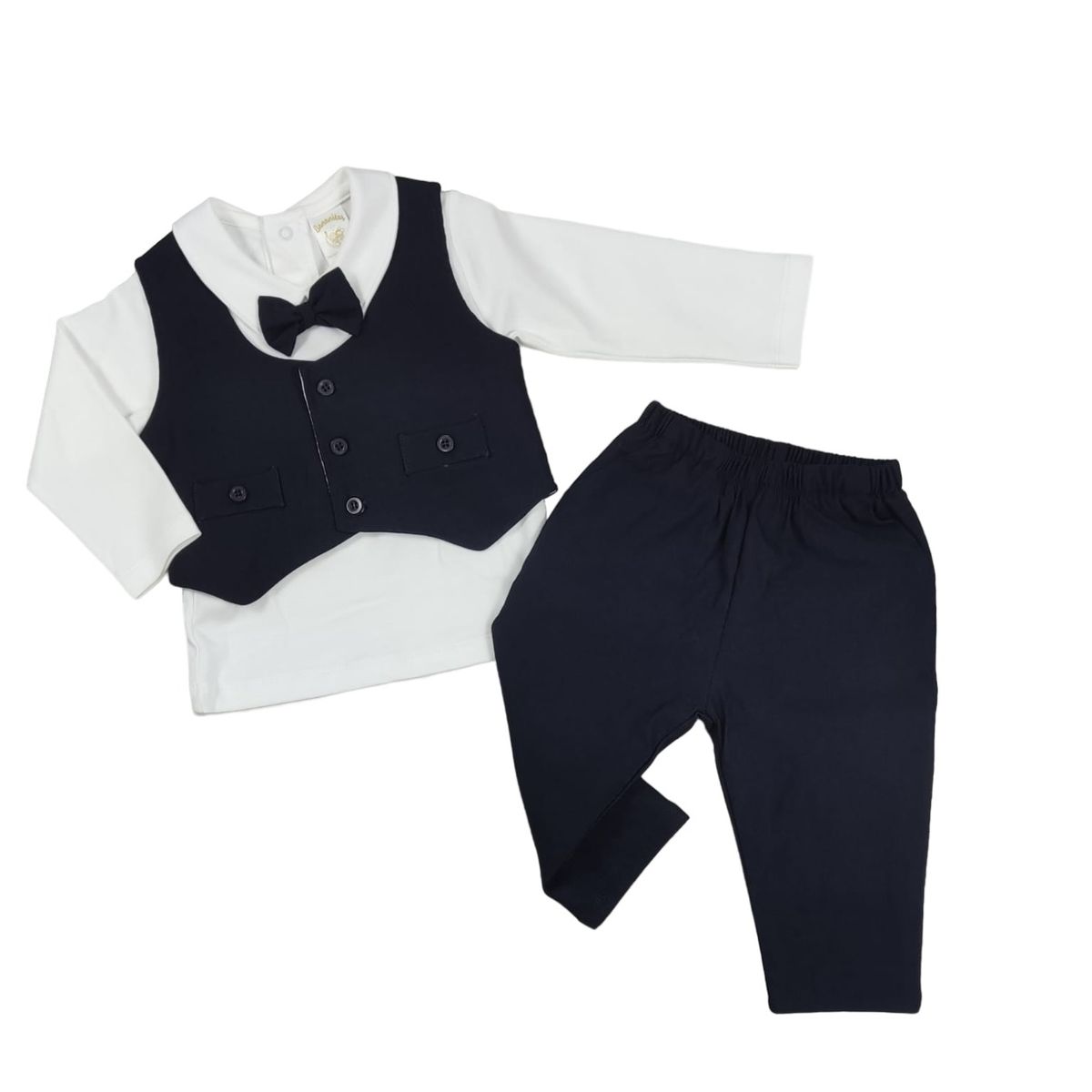 BANNITAS - Terno de niño OLIVER azul marino